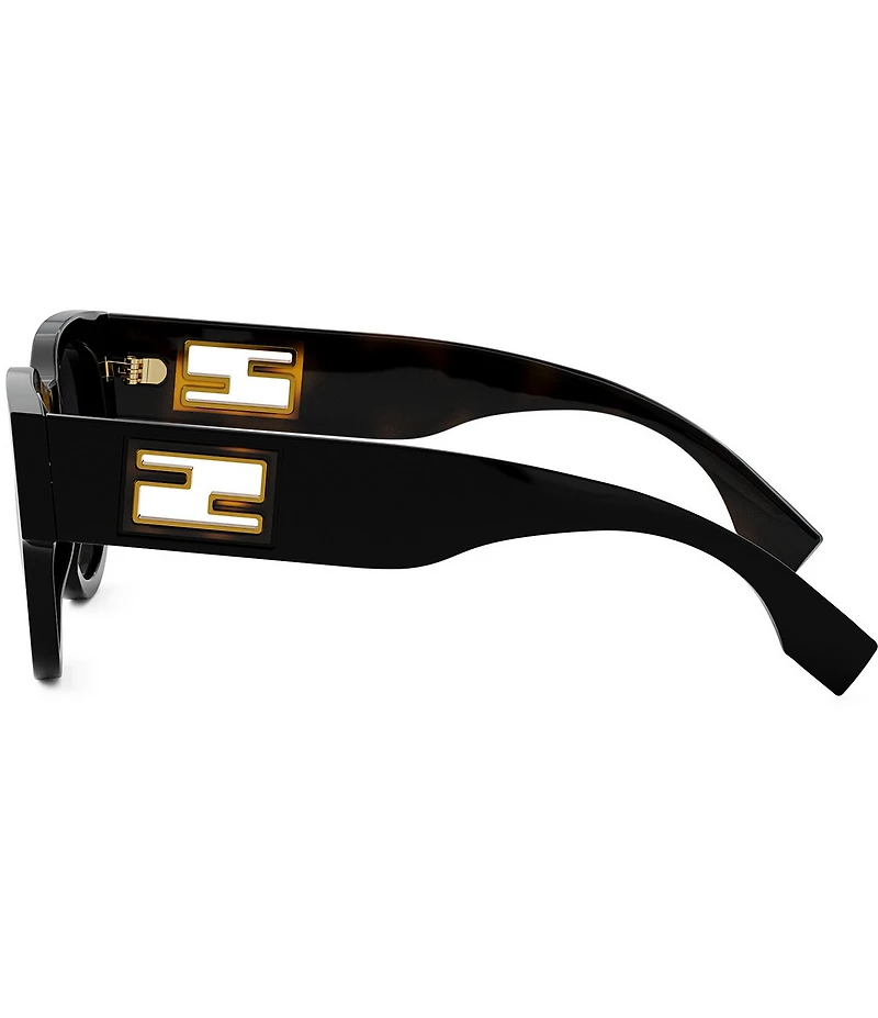FENDI Women's Baguette 53mm Round Sunglasses