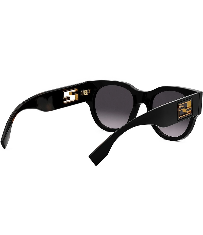 FENDI Women's Baguette 53mm Round Sunglasses