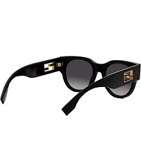 FENDI Women's Baguette 53mm Round Sunglasses