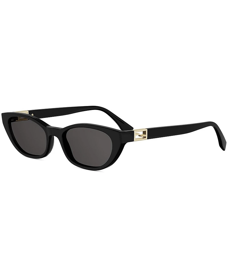 FENDI Women's Baguette 54mm Retro Cat Eye Sunglasses