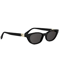 FENDI Women's Baguette 54mm Retro Cat Eye Sunglasses