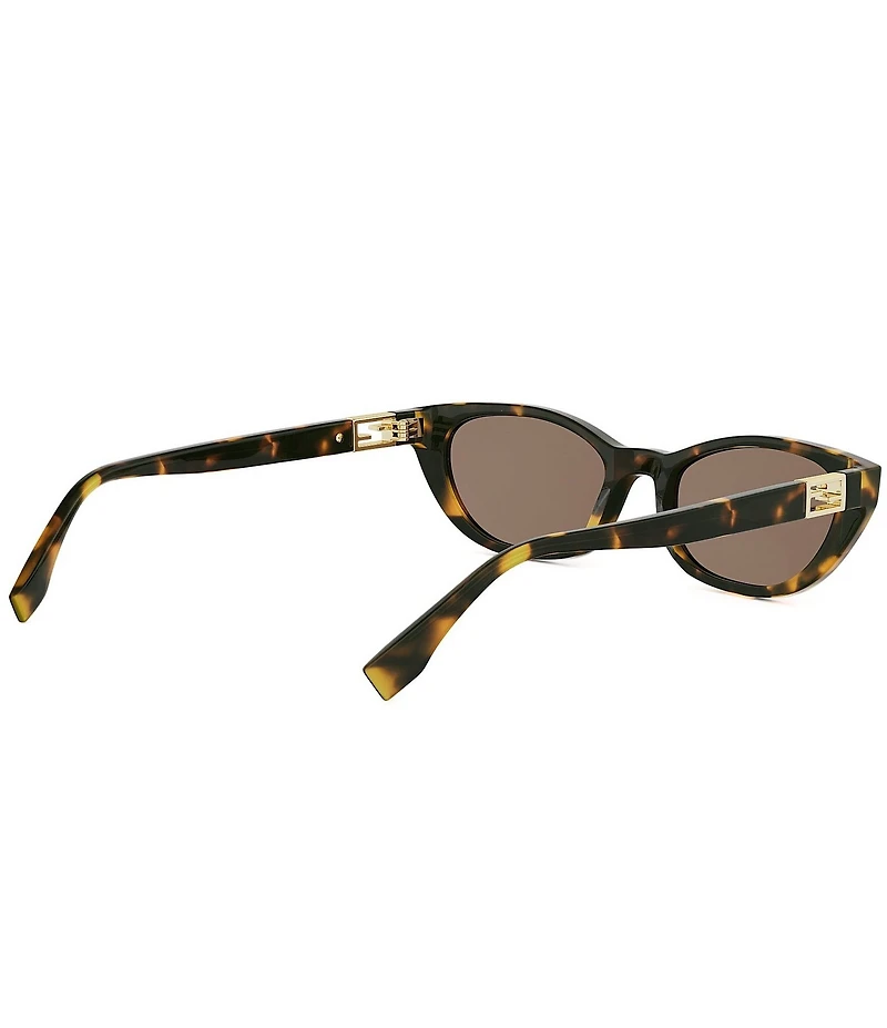 FENDI Women's Baguette 54mm Retro Cat Eye Sunglasses