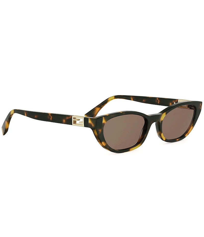 FENDI Women's Baguette 54mm Retro Cat Eye Sunglasses