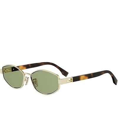 FENDI Women's Baguette 56mm Retro Oval Sunglasses