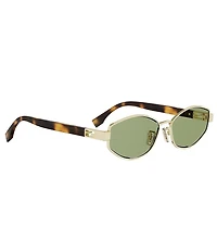 FENDI Women's Baguette 56mm Oval Sunglasses