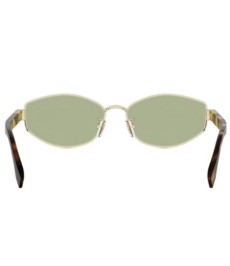 FENDI Women's Baguette 56mm Oval Sunglasses