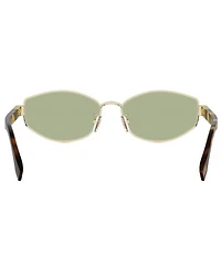 FENDI Women's Baguette 56mm Oval Sunglasses