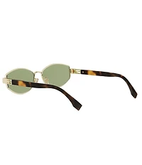 FENDI Women's Baguette 56mm Oval Sunglasses