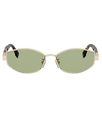 FENDI Women's Baguette 56mm Oval Sunglasses