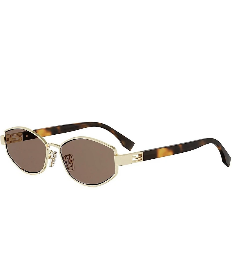 FENDI Women's Baguette 56mm Oval Sunglasses