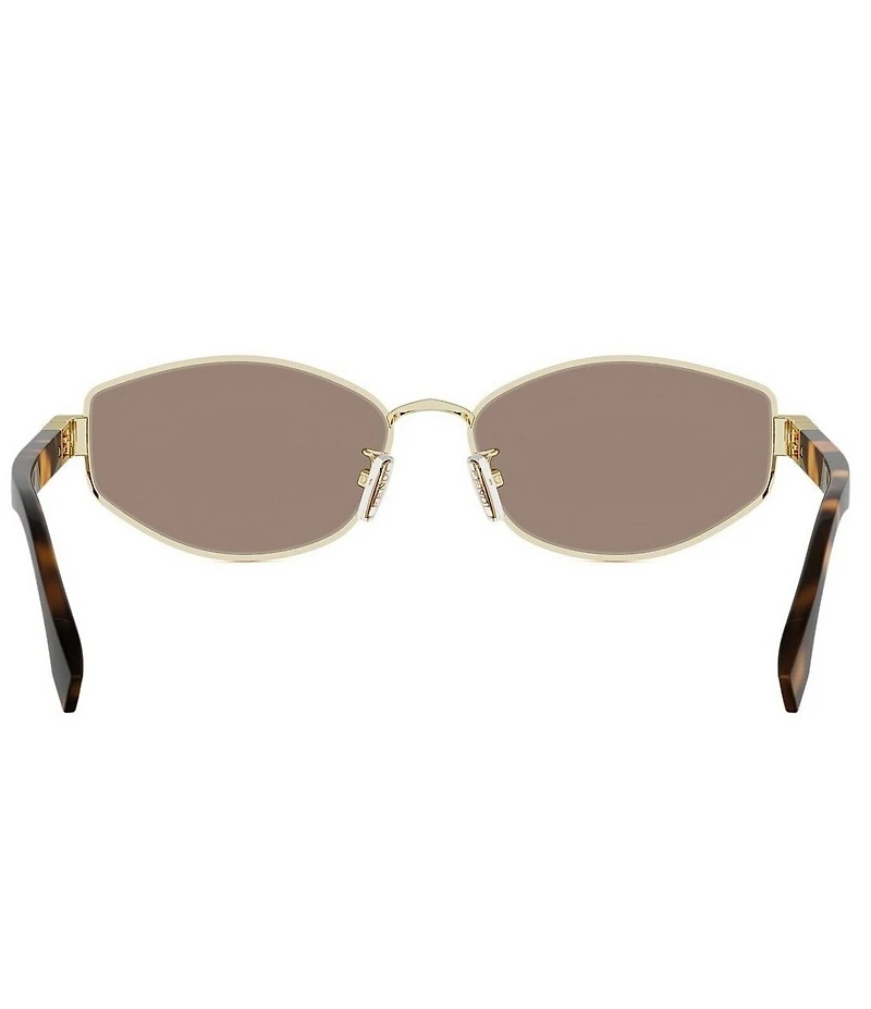 FENDI Women's Baguette 56mm Oval Sunglasses
