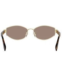 FENDI Women's Baguette 56mm Oval Sunglasses