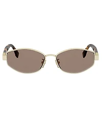 FENDI Women's Baguette 56mm Oval Sunglasses
