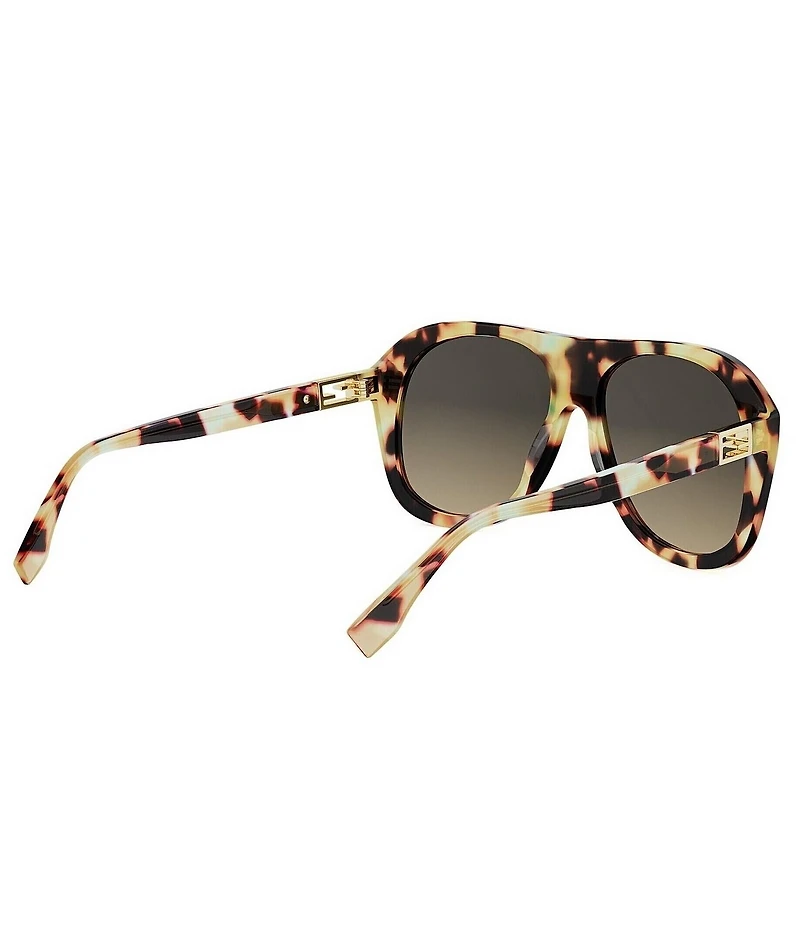 FENDI Women's Baguette 57mm Aviator Sunglasses