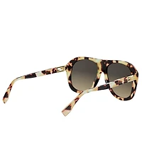 FENDI Women's Baguette 57mm Aviator Sunglasses