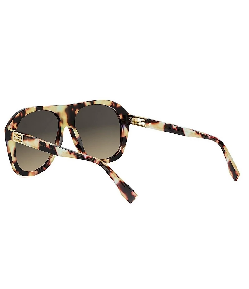 FENDI Women's Baguette 57mm Aviator Sunglasses