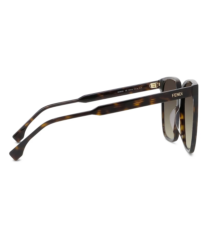 FENDI Women's FENDI Fine 59mm Havana Geometric Oversize Sunglasses