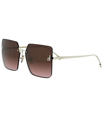 FENDI Women's FENDI First 59mm Geometric Square Sunglasses