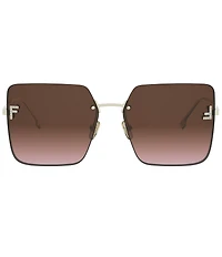 FENDI Women's FENDI First 59mm Geometric Square Sunglasses