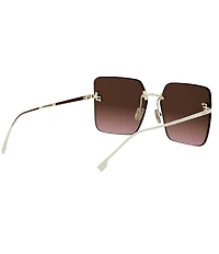 FENDI Women's FENDI First 59mm Geometric Square Sunglasses