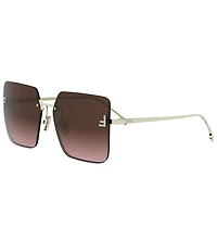 FENDI Women's FENDI First 59mm Geometric Square Sunglasses