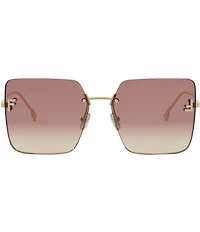 FENDI Women's FENDI First 59mm Geometric Square Sunglasses