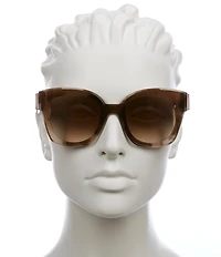 FENDI Women's FENDI First 63mm Square Havana Sunglasses