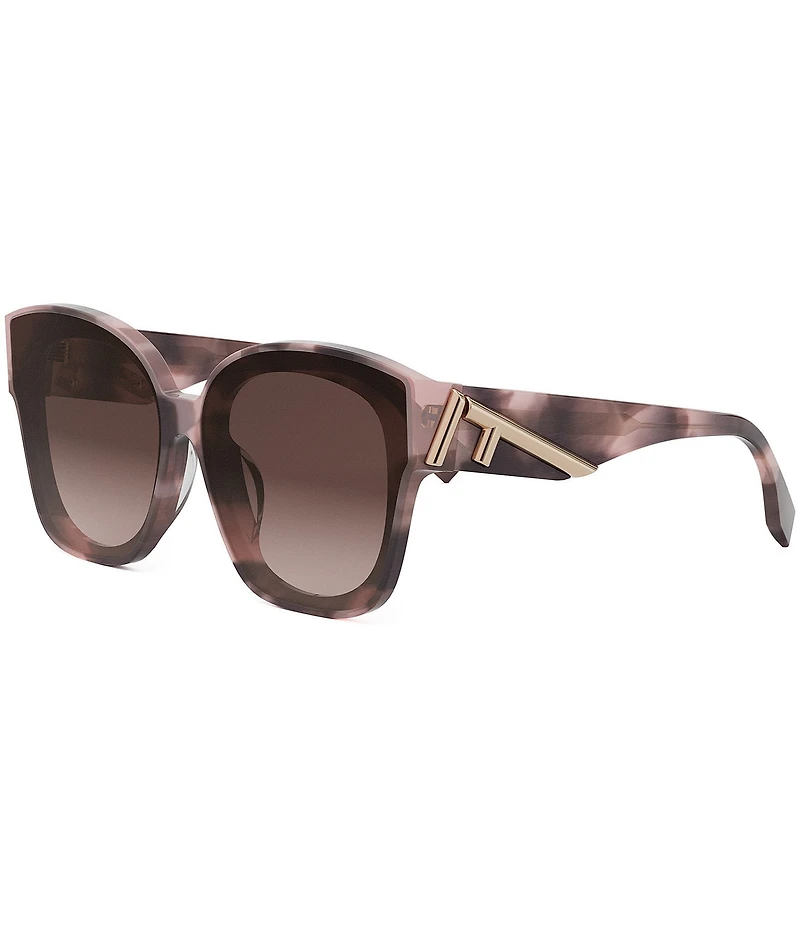FENDI Women's FENDI First 63mm Square Havana Sunglasses