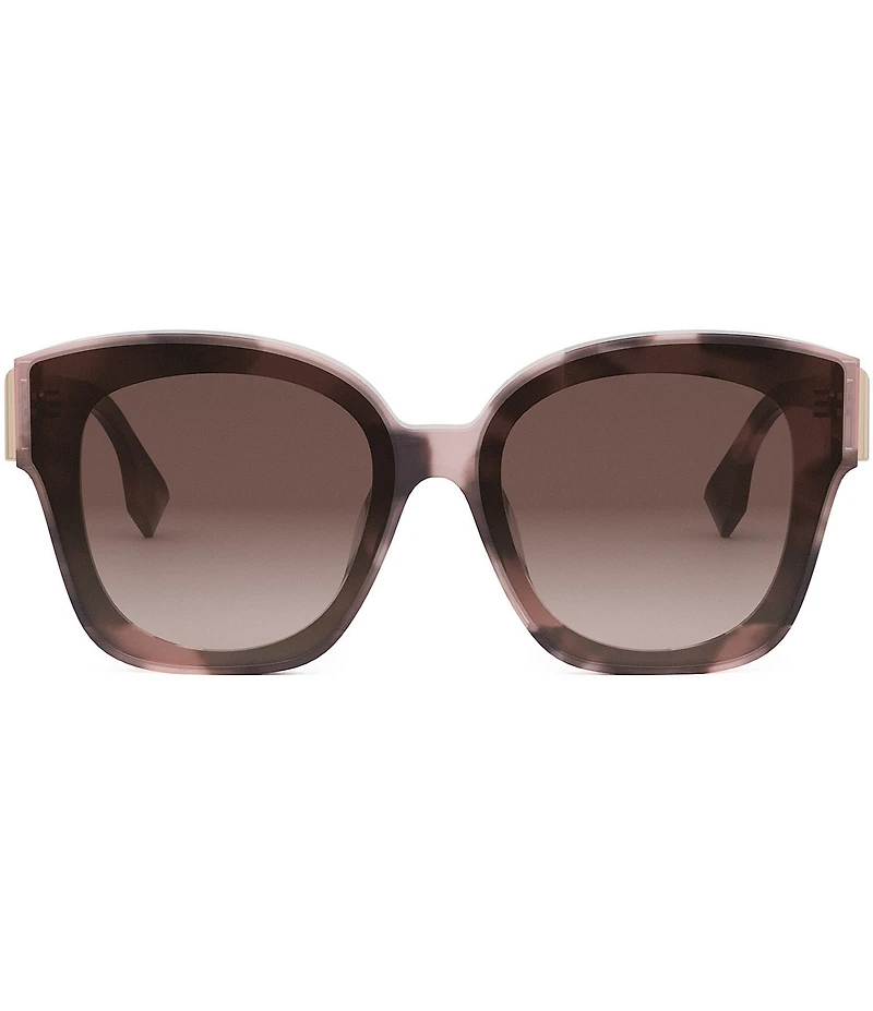 FENDI Women's FENDI First 63mm Square Havana Sunglasses