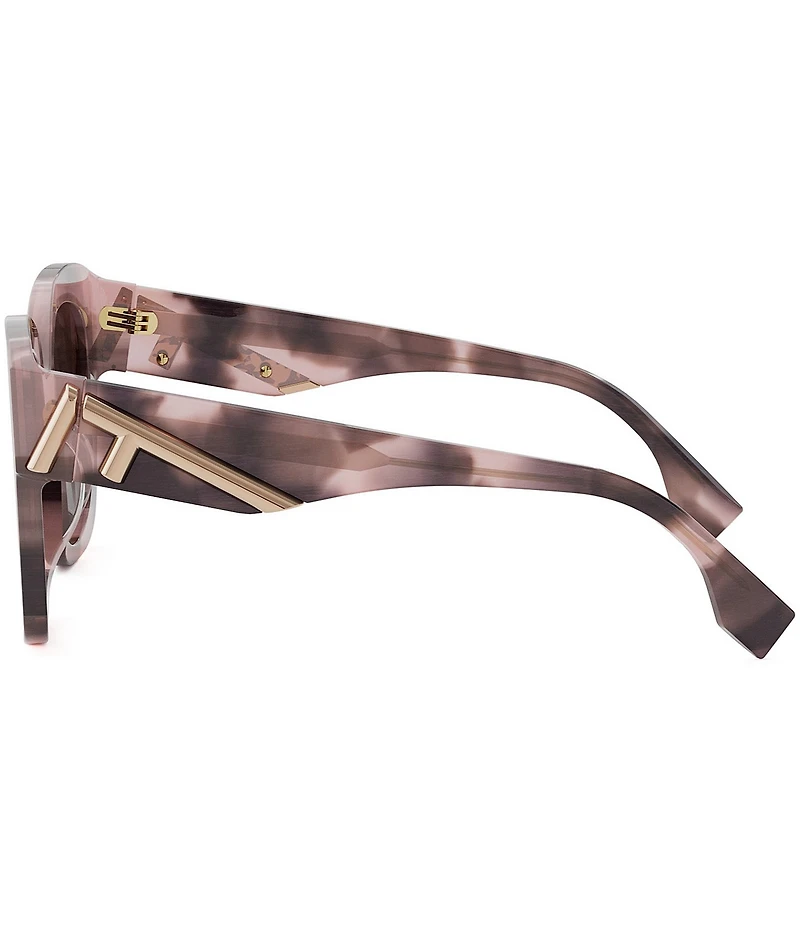 FENDI Women's FENDI First 63mm Square Havana Sunglasses