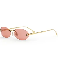FENDI Women's Fendi First Crystal 54mm Oval Sunglasses