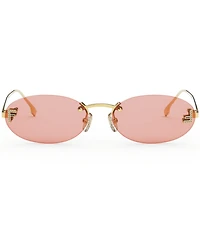 FENDI Women's Fendi First Crystal 54mm Oval Sunglasses