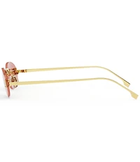 FENDI Women's Fendi First Crystal 54mm Oval Sunglasses