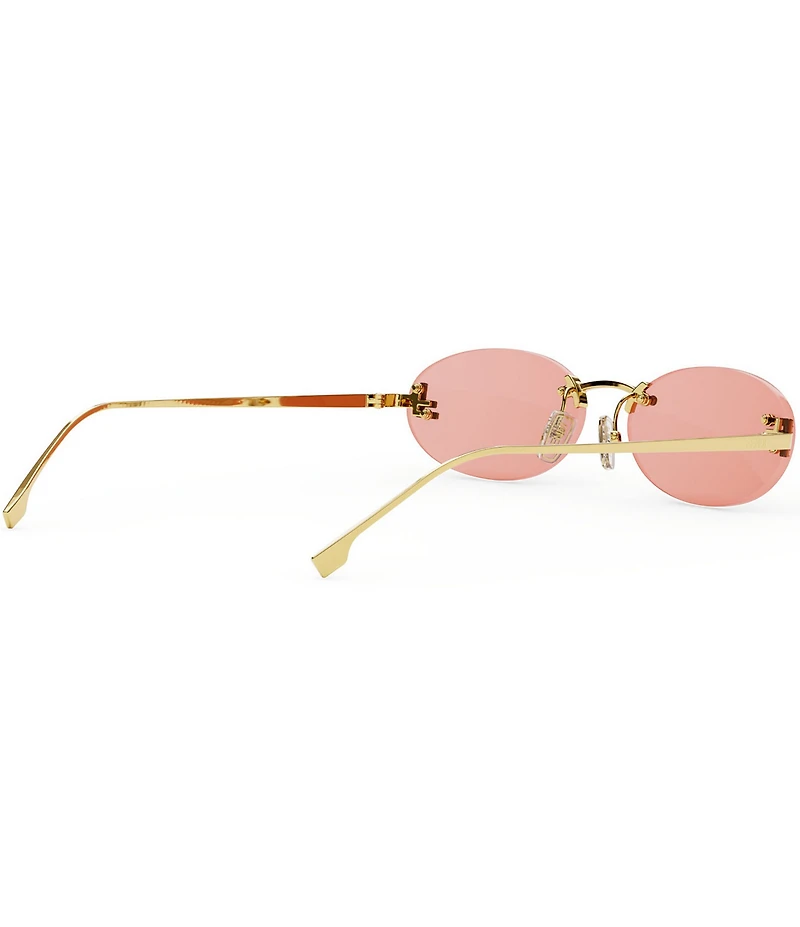 FENDI Women's Fendi First Crystal 54mm Oval Sunglasses