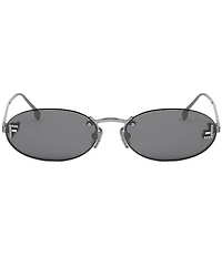 FENDI Women's Fendi First Crystal 54mm Oval Sunglasses