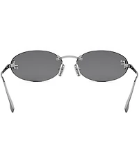 FENDI Women's Fendi First Crystal 54mm Oval Sunglasses