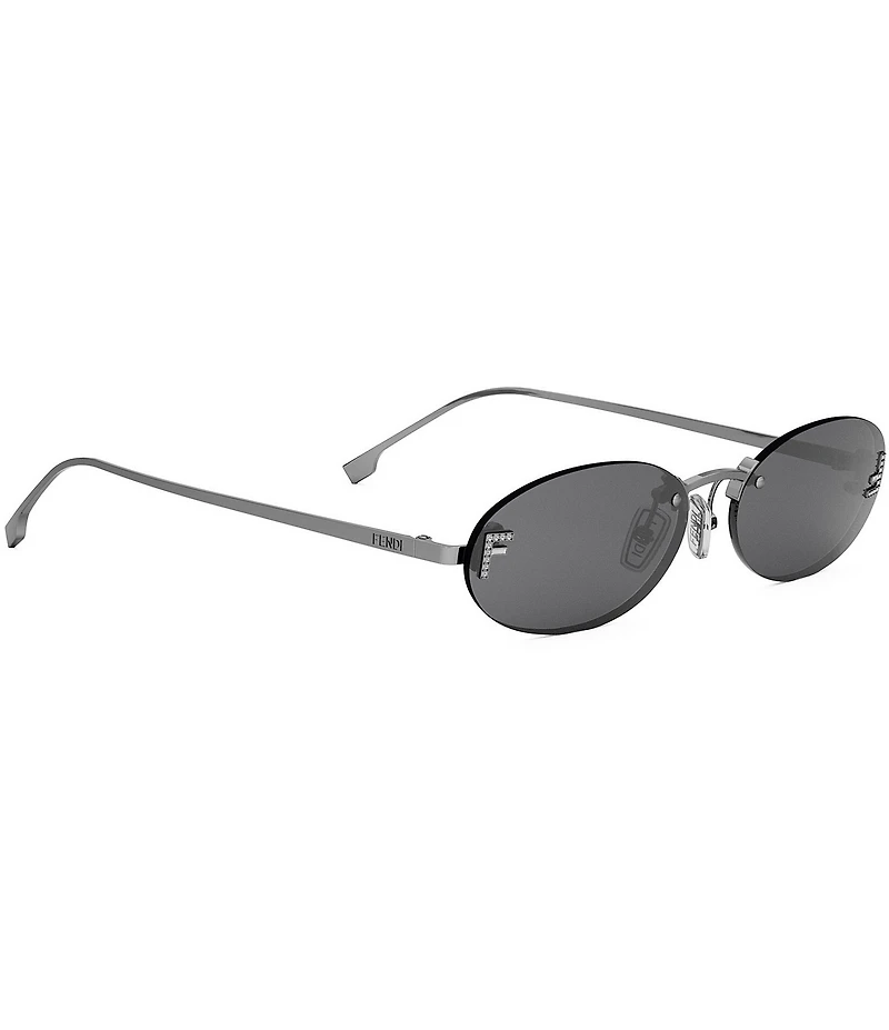 FENDI Women's Fendi First Crystal 54mm Oval Sunglasses