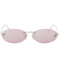 FENDI Women's Fendi First Crystal 54mm Oval Sunglasses