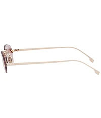 FENDI Women's Fendi First Crystal 54mm Oval Sunglasses