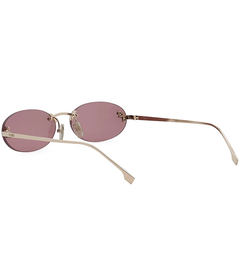 FENDI Women's Fendi First Crystal 54mm Oval Sunglasses