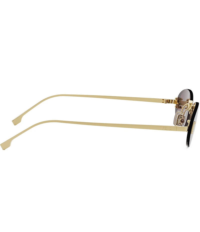 FENDI Women's Fendi First Crystal 54mm Oval Sunglasses