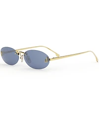 FENDI Women's Fendi First Crystal 54mm Oval Sunglasses