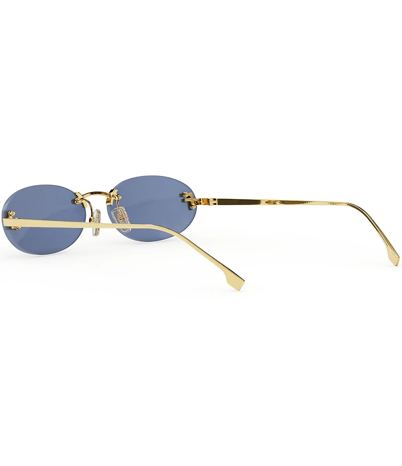 FENDI Women's Fendi First Crystal 54mm Oval Sunglasses