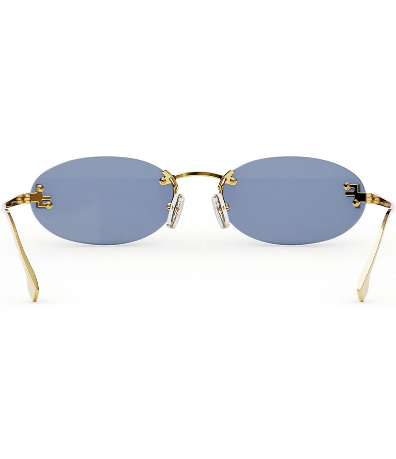 FENDI Women's Fendi First Crystal 54mm Oval Sunglasses