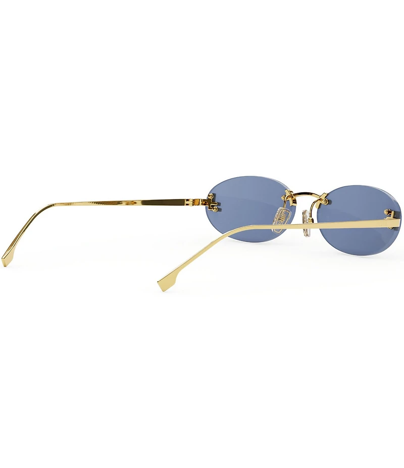 FENDI Women's Fendi First Crystal 54mm Oval Sunglasses