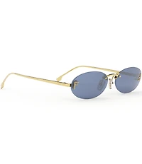 FENDI Women's Fendi First Crystal 54mm Oval Sunglasses