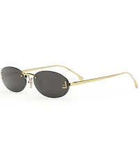 FENDI Women's Fendi First Crystal 54mm Oval Sunglasses