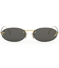 FENDI Women's Fendi First Crystal 54mm Oval Sunglasses