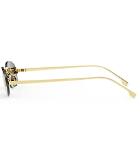 FENDI Women's Fendi First Crystal 54mm Oval Sunglasses