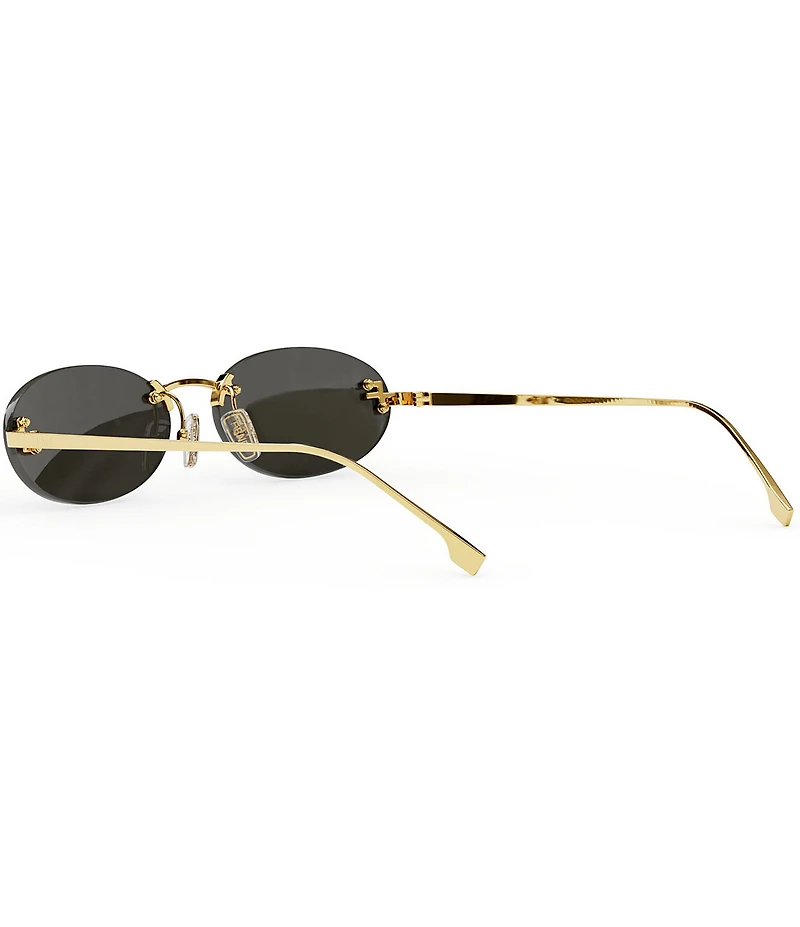FENDI Women's Fendi First Crystal 54mm Oval Sunglasses
